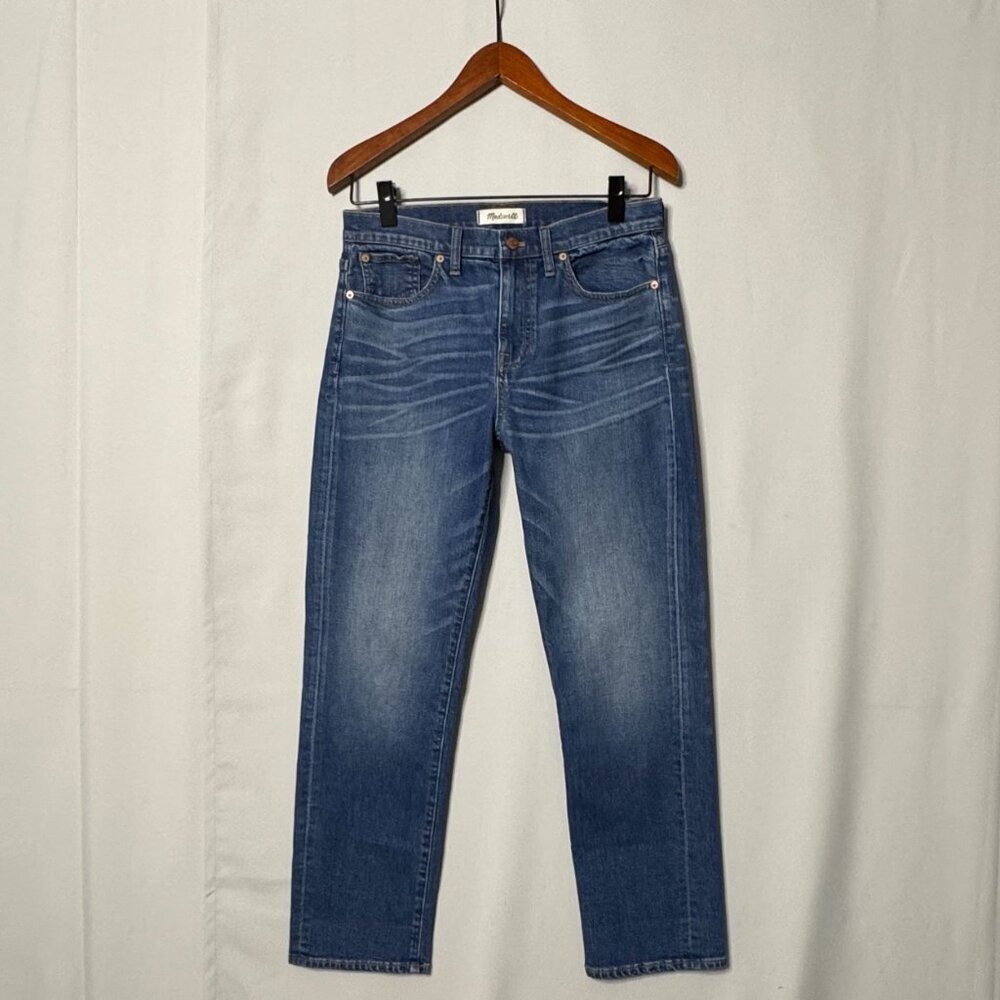 Madewell The Cruiser Straight Shadow Pocket Jeans Dalton Wash Mid Rise Size 29